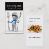 Catering: Restaurant Cafe Bistro "Cool Chef" Visitekaartje (Voorkant / Achterkant)