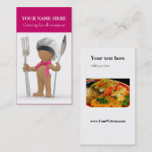 Catering: Restaurant Cafe Bistro "Cool Chef" Visitekaartje (Voorkant / Achterkant)