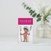 Catering: Restaurant Cafe Bistro "Cool Chef" Visitekaartje (Staand voorkant)