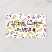 Catering Restaurant Event Planner Grocery shop Visitekaartje (Achterkant)