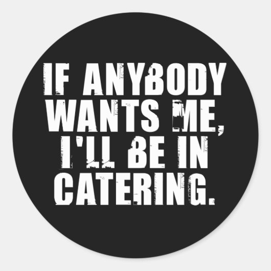 Catering Ronde Sticker (Voorkant)