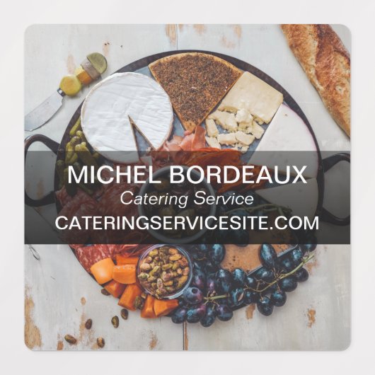 Catering Service Bedankt voor uw bestelling Labels (Design 1)