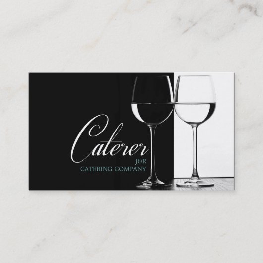 Catering Service Caterer Food Party Planner Visitekaartje (Voorkant)