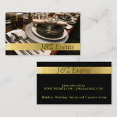 Catering Service, Food, Wedding Party Planner Visitekaartje (Voorkant / Achterkant)