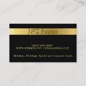 Catering Service, Food, Wedding Party Planner Visitekaartje (Achterkant)