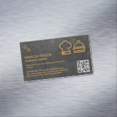 Catering Service | QR-code Magnetisch Visitekaartje (Voorbeeld)
