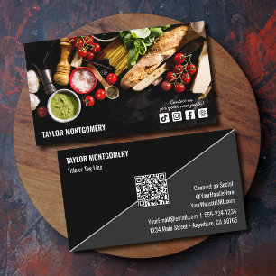 Catering Social Media QR Code Visitekaartje