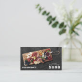 Catering Social Media QR Code Visitekaartje (Staand voorkant)