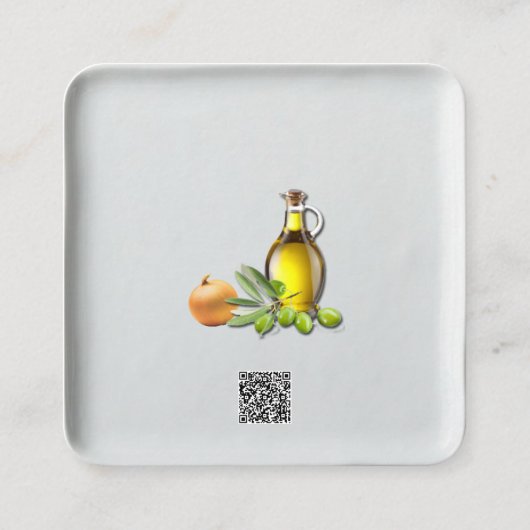 catering van borden visitekaartje (Achterkant)