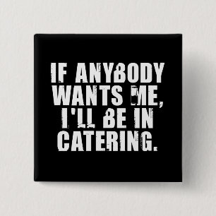 Catering Vierkante Button 5,1 Cm