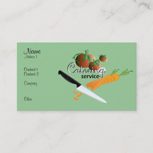 CATERING VISITEKAARTJE (Voorkant)