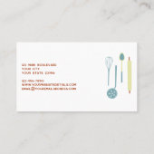 Catering Visitekaartje (Achterkant)