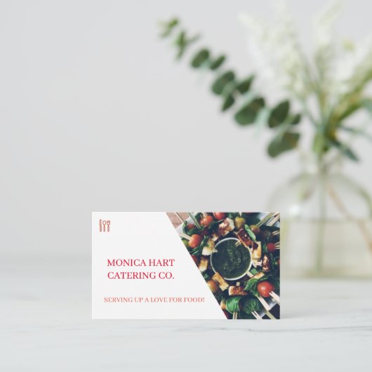 Catering Visitekaartje (Staand voorkant)