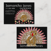 Catering Visitekaartje met Cute Turkey (Voorkant / Achterkant)