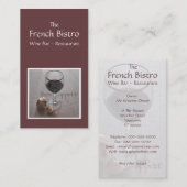 Catering-visitekaartje Visitekaartje (Voorkant / Achterkant)