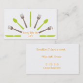 Catering-visitekaartje Visitekaartje (Voorkant / Achterkant)