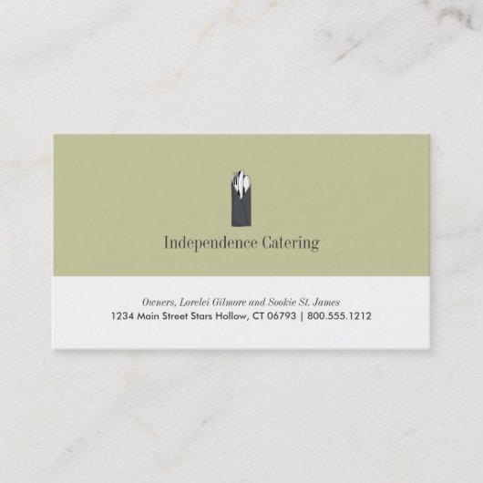 Catering visitekaartjes (Voorkant)