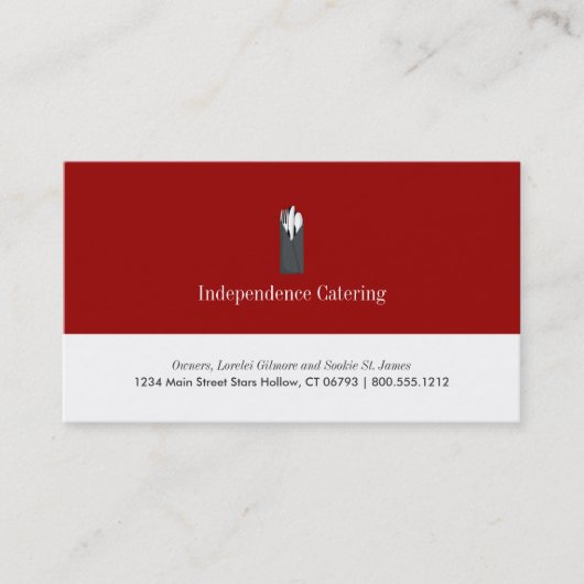 Catering visitekaartjes (Voorkant)