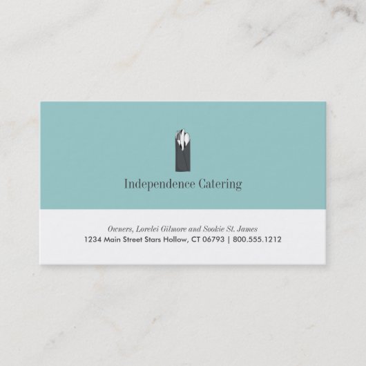 Catering visitekaartjes (Voorkant)