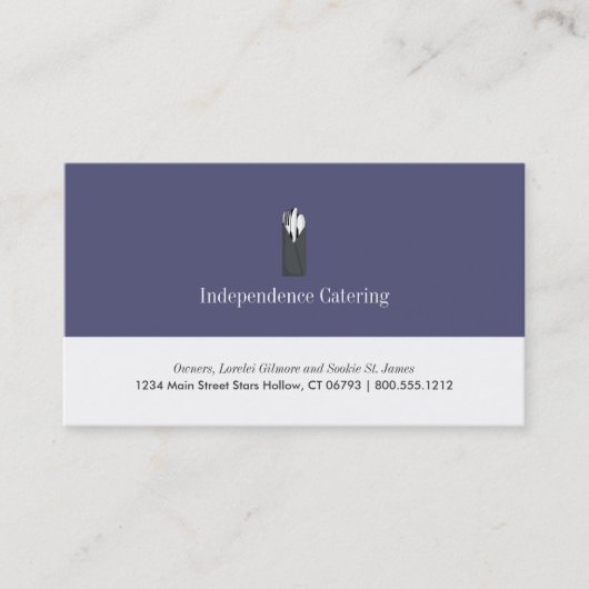 Catering visitekaartjes (Voorkant)