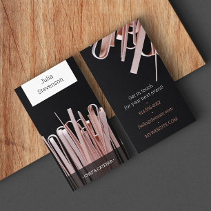Catering visitekaartjes modern voedsrestaurante