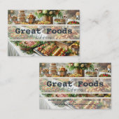 Catering-visitekaartjes Visitekaartje (Voorkant / Achterkant)