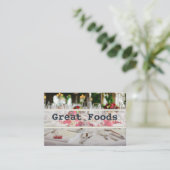 Catering-visitekaartjes Visitekaartje (Staand voorkant)