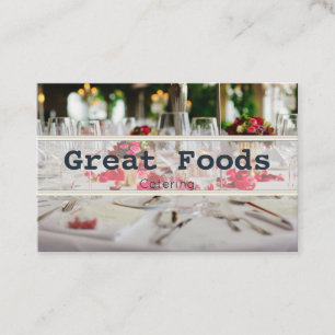 Catering-visitekaartjes Visitekaartje
