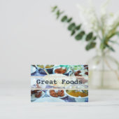 Catering-visitekaartjes Visitekaartje (Staand voorkant)