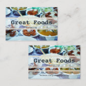 Catering-visitekaartjes Visitekaartje (Voorkant / Achterkant)