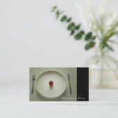 Catering-Visitekaartjes Visitekaartje (Staand voorkant)