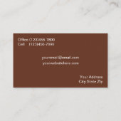 Catering-Visitekaartjes Visitekaartje (Achterkant)