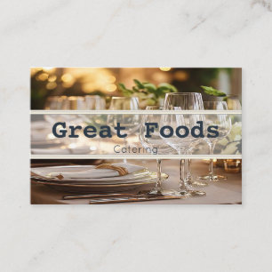 Catering-visitekaartjes Visitekaartje