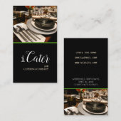 Catering, voedsel, partijplanner visitekaartje (Voorkant / Achterkant)