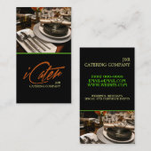 Catering, voedsel, partijplanner visitekaartje (Voorkant / Achterkant)
