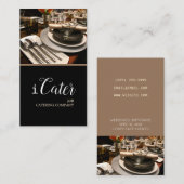 Catering, voedsel, partijplanner visitekaartje (Voorkant / Achterkant)