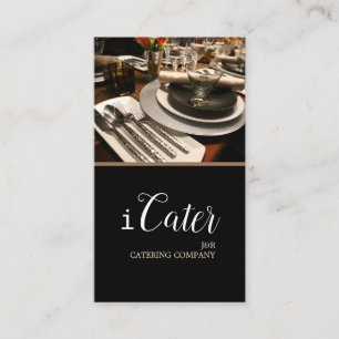 Catering, voedsel, partijplanner visitekaartje