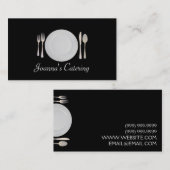 Catering, voedsel, restaurant, Chef, Planner Visitekaartje (Voorkant / Achterkant)