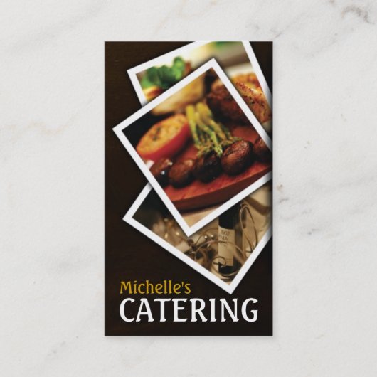 Catering, voedsel, restaurant, Chef, Visitekaartje (Voorkant)