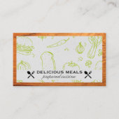 Catering | Voedselpatroon | Houtgrens Visitekaartje (Voorkant)