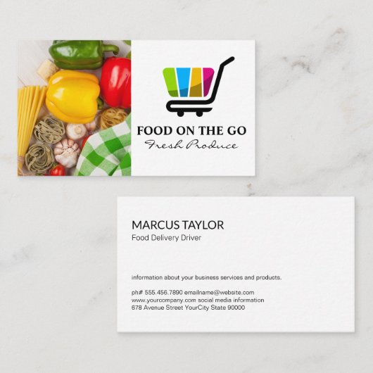 Catering | Voedselvoorziening | Productie Visitekaartje (Voorkant / Achterkant)