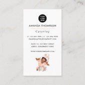 Catering voor gebeurtenissen visitekaartje (Achterkant)