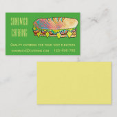 Catering voor tosti-lunchtaken visitekaartje (Voorkant / Achterkant)