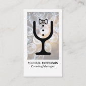 Catering Wijnglas Logo | Banket Visitekaartje (Voorkant)