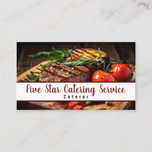 Cateringbedrijf Catering Service Evenementen Visitekaartje