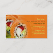 cateringbedrijf Nobu Gourmet Sushi Visitekaartje (Achterkant)