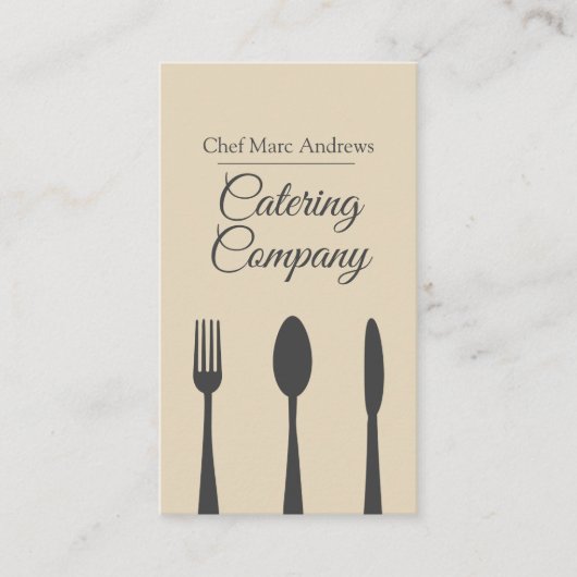 Cateringbedrijf Professionele Chef Visitekaartje (Voorkant)
