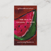 cateringbedrijf visitekaartje (Achterkant)