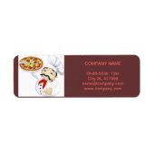 cateringdienst deli shop Italiaanse pizza Etiket (Voorkant)