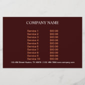 cateringdienst deli shop Italiaanse pizza Flyer (Achterkant)